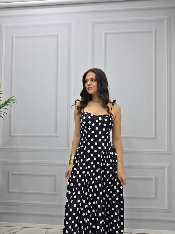 Long Dress Polka Dot