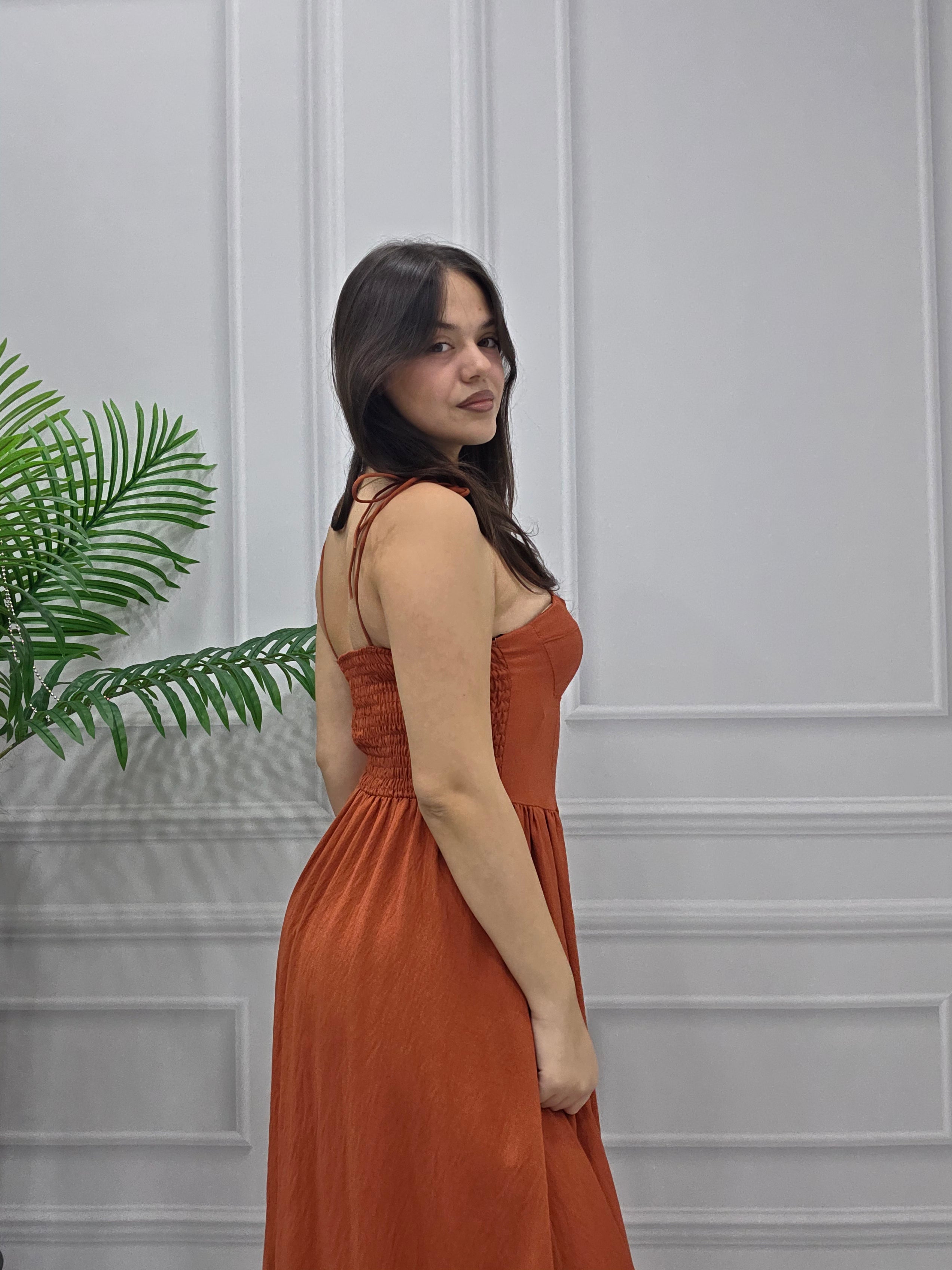 Long Dress Rust Immagine secondaria del prodotto