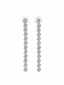Silver Crystal Drop Earrings